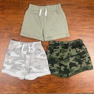 Elastic Waistband Baby Boy and Toddler Boy Shorts, 3-Pack, Size: 18 months,